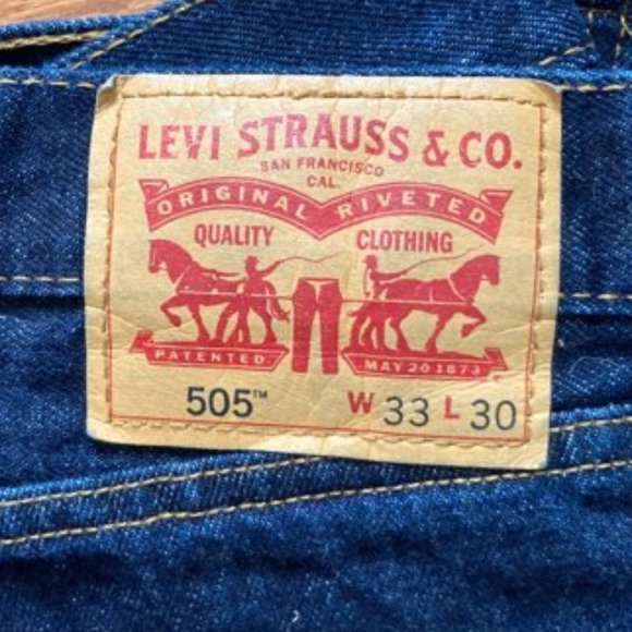 Levi's 505 Dark Blue Jeans - Men's - Picture 2 of 12